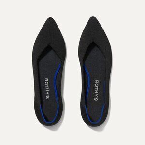 Rothy's Sz. 10 The Point in Black Sustainable Comfortable Lightweight Washable